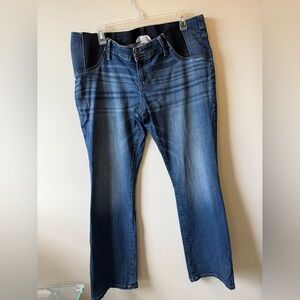 Skinny Bootcut Maternity Blue Jeans